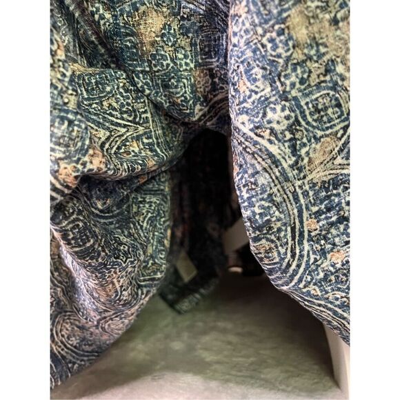 Women’s Free People Blue Smocked Maxi Dress L - Picture 10 of 13